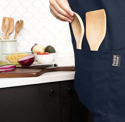 Pookie Home Classic Navy Blue Apron