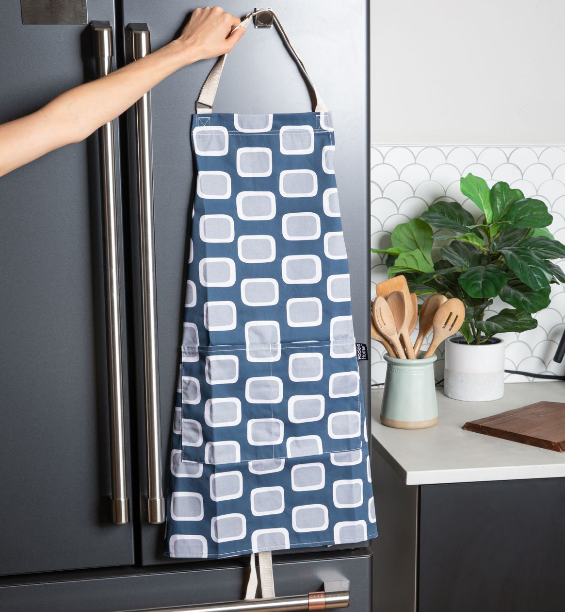 Pookie Home Happy Mod Pods Apron - Full Coverage Polycotton Apron with