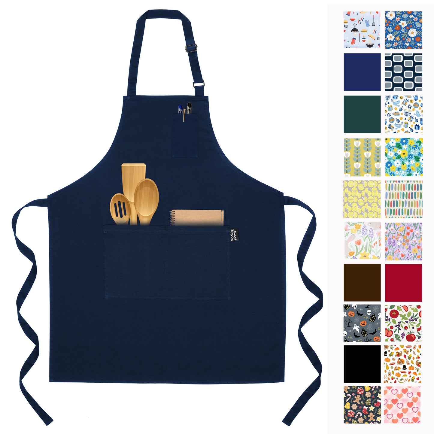 Classic Navy Blue Apron