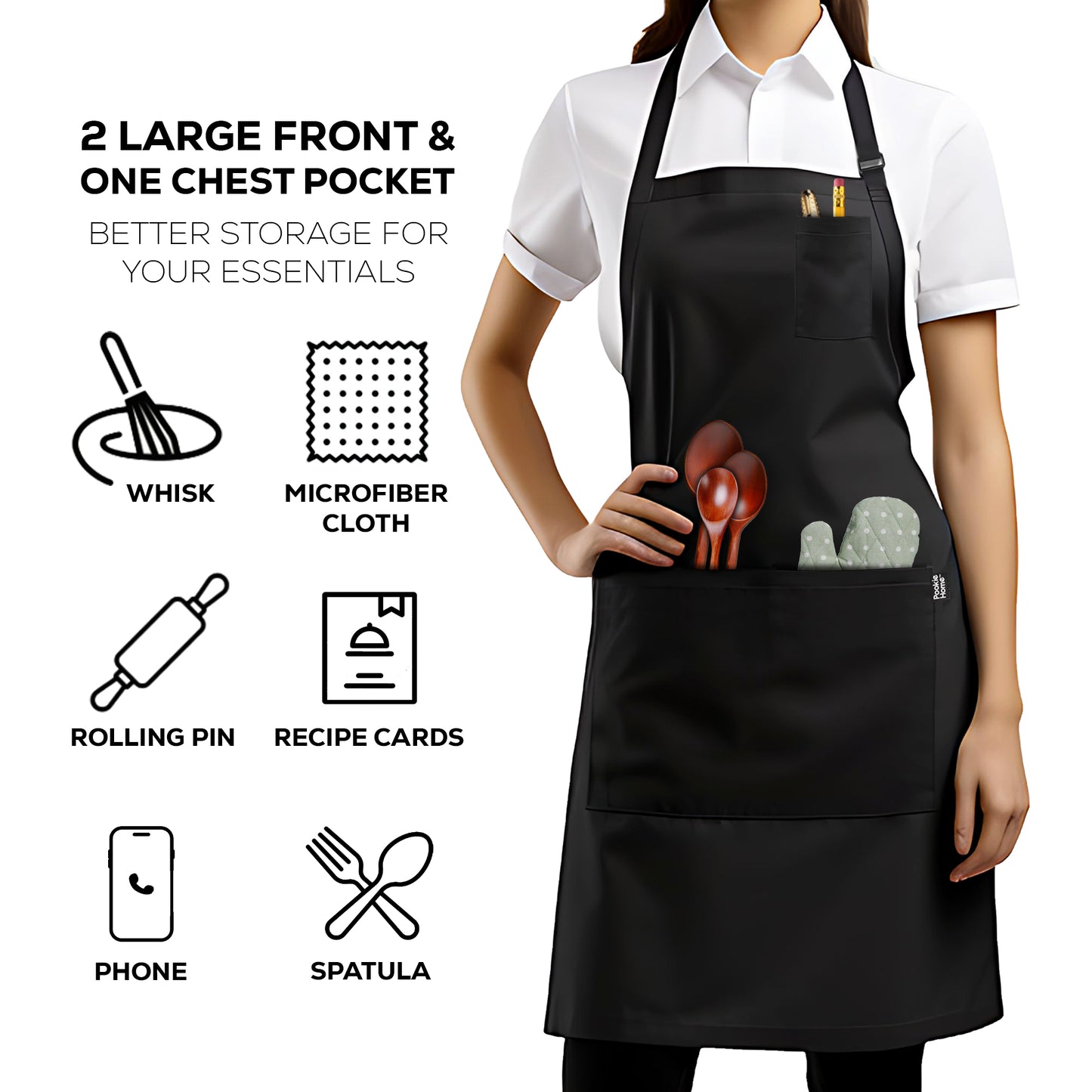 Classic Black Apron