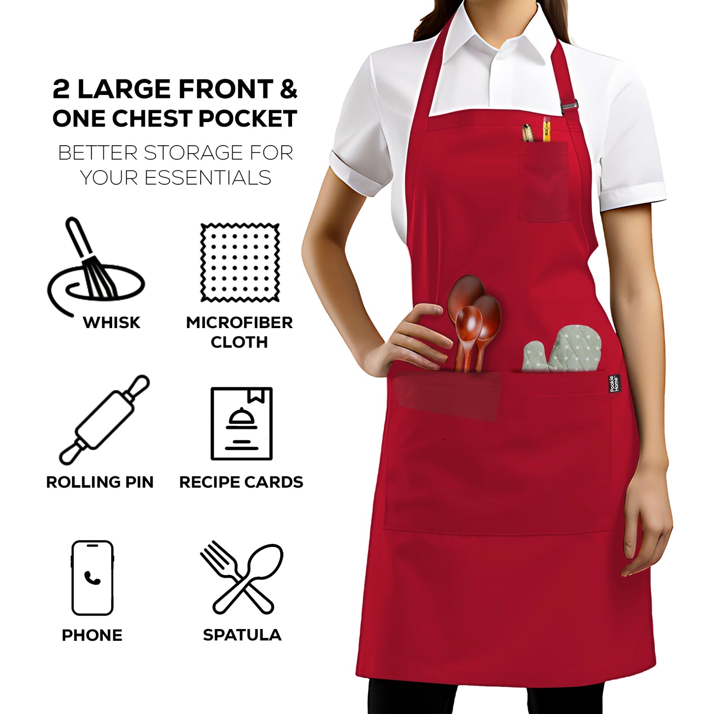 Classic Warm Fuchsia Apron