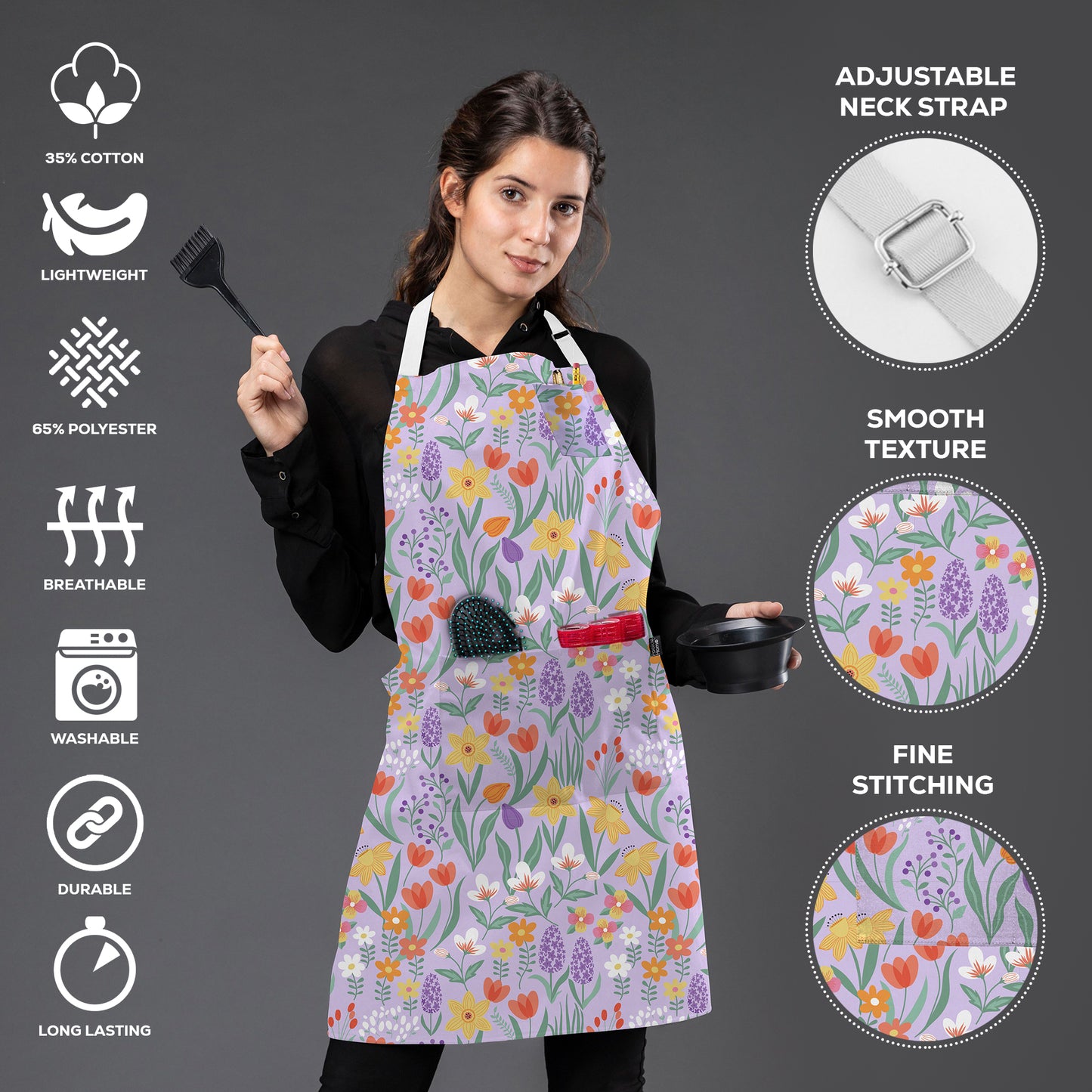 Happy Flowers Apron