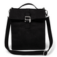 Lunch Tote with Bar Buckle, Top Handle + Shoulder Strap